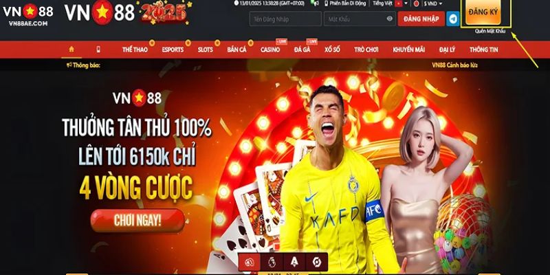 Lưu ý quan trọng giúp đăng ký VN88 suôn sẻ